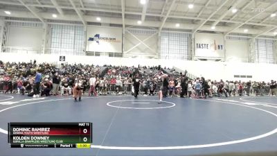 142 lbs Semifinal - Dominic Ramirez, Geneva Youth Wrestling vs Kolden Downey, Gorilla Grapplers Wrestling Club