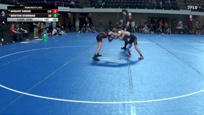 85 lbs Cons. Semi - Weston Everman, Immortal Athletics WC vs August Kruse, Centennial Youth Wrestling