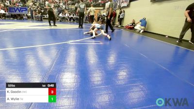 52 lbs Consi Of 8 #1 - Krue Goodin, Cowboy Wrestling Club vs Arielle Wylie, Tuttle Wrestling