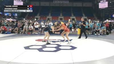 140 lbs Cons. Rd Of 64 - Rachel Jensen, Utah vs Savannah Chao, Georgia