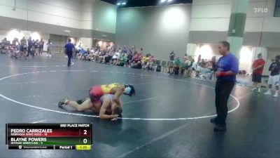 138 lbs Placement Matches (16 Team) - Blayne Powers, Intense Wrestling vs Pedro Carrizales, Nebraska Wave Hogs