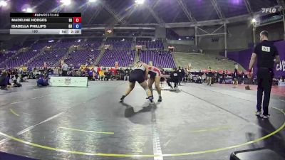 180 lbs 2nd Wrestleback (16 Team) - Isabella Phillips, Gannon University vs Madeline Hodges, Sacred Heart