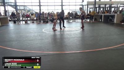 135 lbs Cons. Round 1 - Logan Ross, Big Game Wrestling Club vs Beckett McDonald, LMWC