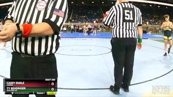 D2-190 lbs Semifinal - Ty Bensinger, Gaylord HS vs Casey Engle, Lowell