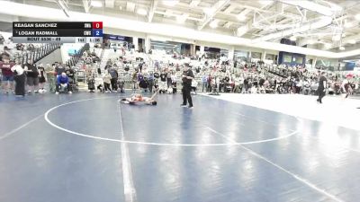 49 lbs Semifinal - Keagan Sanchez, Sanderson Wrestling Academy vs Logan Radmall, Champions Wrestling Club