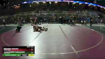 110 lbs Champ. Round 1 - Brianna Visocky, South Fork vs Aleksandra Vukajlovic, East River