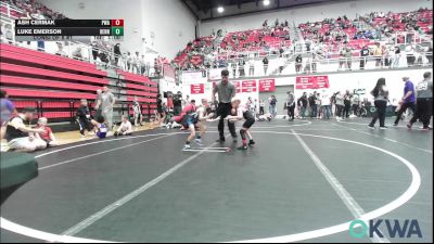 49 lbs Consi Of 8 #1 - Ash Cermak, Perry Wrestling Academy vs Luke Emerson, Hennessey Takedown Club
