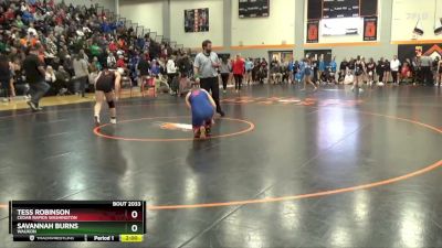 130-135 A Round 1 - Savannah Burns, Waukon vs Tess Robinson, Cedar Rapids Washington