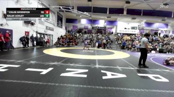 Girls 122 lbs Champ. Round 1 - Nalah Ackley, Lassen Girls vs Chloe Siverston, Pleasant Valley Girls