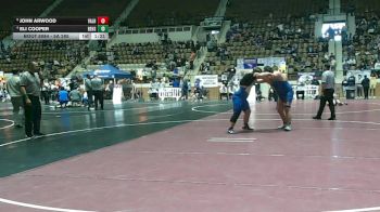 5A 285 lbs Quarterfinal - John Arwood, Valley High School vs Eli Cooper, Beauregard HS