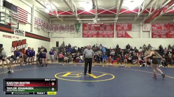 JV-2 lbs Round 3 - Taylor Johannsen, South Tama County vs Kaelynn Roster, Vinton-Shellsburg