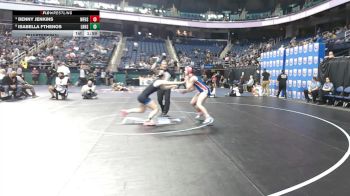 7A - 138 lbs Quarterfinal - Benny Jenkins, Wake Forest High School vs Isabella Fthenos, Lake Norman High School