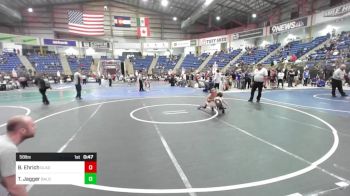 58 lbs Round Of 16 - Barrett Ehrich, Gladiator Wr Acd vs Trevor Jagger, Bald Eagle WC