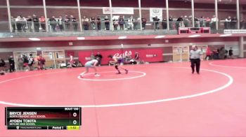 106 lbs Semifinal - Ayden Tokita, Skyline High School vs Bryce Jensen, North Fremont High School