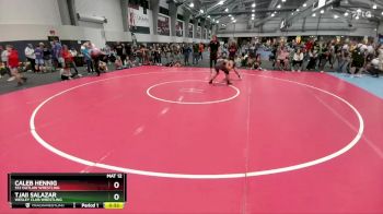 126 lbs Cons. Semi - Caleb Hennig, 512 Outlaw Wrestling vs Tjaii Salazar, Wesley Club Wrestling