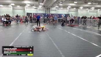 70 lbs Semifinal - Benex Velasco, Unaffiliated vs Marco Plasner, Hunt Wrestling Club