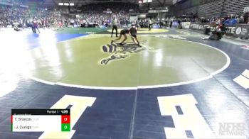 1A 132 lbs Quarterfinal - Justyce Zuniga, Toppenish vs Tristan Sharpe, Cascade (Leavenworth)