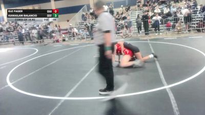 130 lbs Consi Of 16 #2 - Ele Fager, Charger WC vs Kawailani Balancio, South Kona WC