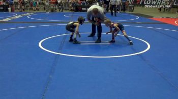 43 lbs Prelims - Ryder Dowty, Indian Creek WC vs Easton Egan, Burnett Trained WC (Btwc)