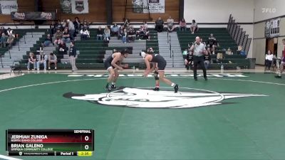 149 lbs Semifinal - Brian Galeno, Umpqua Community College vs Jermiah Zuniga, North Idaho College
