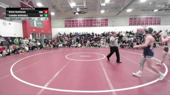 144 lbs Final - Evan Madigan, Edward Little vs Caiden Skidgell, Dirigo