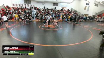 125 lbs Semifinal - Aspen Henry, Thunder Basin High School vs Yessenia Teague, Powell