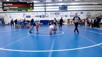 215 lbs Cons. Round 2 - Ayden Passmore, Mannford vs Vic Gomez, Vinita