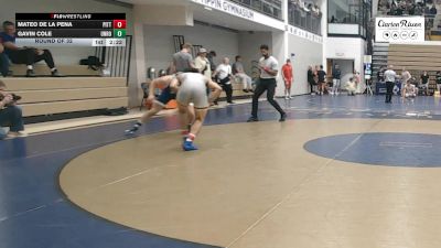 174 lbs Round Of 32 - Mateo De La Pena, Pittsburgh vs Gavin Cole, Unrostered NAPS