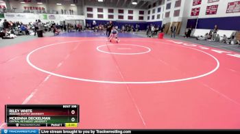 123 lbs Cons. Round 2 - Riley White, Missouri Baptist University vs Mckenna Deckelman, Central Methodist University