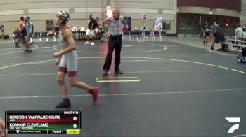 72 lbs Quarterfinal - Konnor Cleveland, The Fort Hammers vs Grayson VanValkenburg, Ares