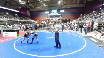 80 lbs Quarterfinal - Hailey Abarca, Casper WC vs Adley True, Bear Cave WC