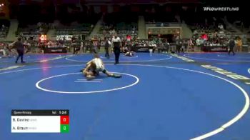 108 lbs Semifinal - Benjamin Davino, Spar vs Alex Braun, Woodbury