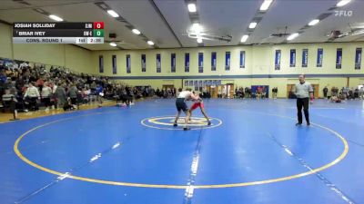 157 lbs Cons. Round 1 - Briar Ivey, Wisconsin-Eau Claire vs Josiah Solliday, St. Johns (mn)