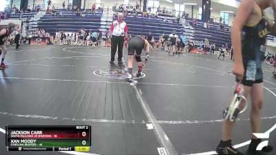 100 lbs Round 2 (3 Team) - Xan Moody, Carolina Reapers vs Jackson Carr, South Paulding Jr Spartans