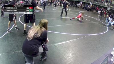 58 lbs Semifinal - Charlee Lane, Wolverine Youth Wrestling vs Kasey Kilcoin, Nebraska Wrestling Academy