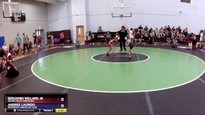 53-56 lbs Round 1 - Benjamin Willard Jr, Pelion Youth Wrestling vs Andres Laurido, Reverence Wrestling Club