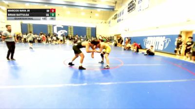 165 lbs Quarterfinal - Brian Battulga, South Torrance vs Marcos Nava Jr, Barstow Wrestling