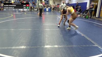 136 lbs Round Of 16 - Alora Strauser, Archbishop Alter-OH vs Aleah Saville, Greensburg Salem