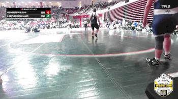 285 lbs Semifinals (8 Team) - Landon Williams, EDMOND NORTH vs Gunner Wilson, BROKEN ARROW