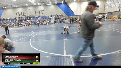 85 lbs Cons. Semi - Spencer Phillips, Morgan vs Trey Whiting, Uintah Wrestling