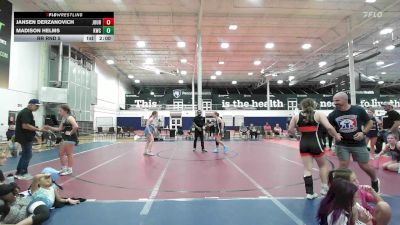150 lbs Rr Rnd 5 - Jansen Derzanovich, Journeymen Wrestling - Girls vs Madison Helms, Kraken Black - Girls