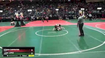 146 lbs Quarterfinal - Lane Lopez, DWC3 vs Ethan Carpenter, BLO2