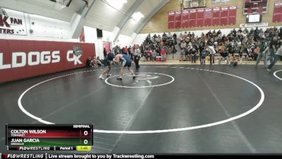 175 2B Semifinal - Juan Garcia, Oroville vs Colton Wilson, Tonasket