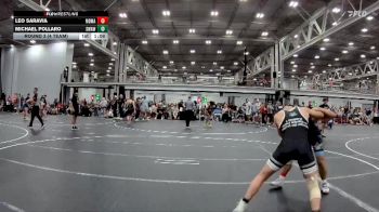 132 lbs Round 3 (4 Team) - Michael Pollaro, Savage WA White vs Leo Saravia, Maryland Mallets