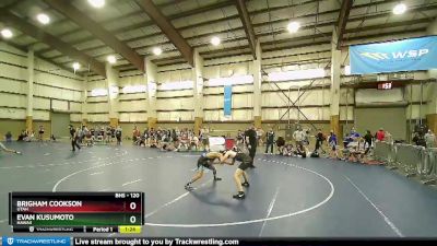 120 lbs Round 1 - Evan Kusumoto, Hawaii vs Brigham Cookson, Utah