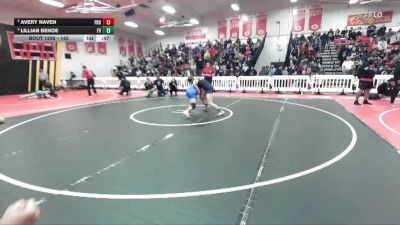 145 lbs Cons. Semi - Lillian Benoe, Fountain Valley vs Avery Naven, Frontier