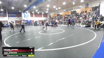144 lbs Quarterfinal - Michael Romero, St John Bosco vs Dion Johnston, Holtville
