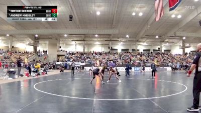 AA 157 lbs Cons. Round 2 - Trevor Sexton, Knoxville Halls High School vs Andrew Kneisley, Science Hill High School