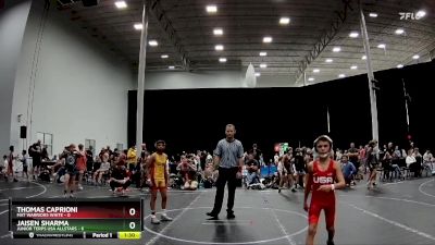 76 lbs Round 3 (8 Team) - Thomas Caprioni, Mat Warriors White vs Jaisen Sharma, Junior Terps USA Allstars