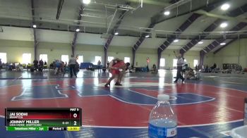 184 lbs Cons. Round 3 - Johnny Miller, Lock Haven- Unattached vs Jai Sodhi, Brampton